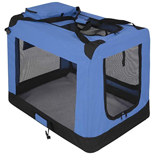 Leopet Transportín Plegable de Tela para Mascotas - Talla y Color a Elegir, Malla Transpirable - Bolsa de Transporte para Animales, Portador de Viaje Parra Perros y Gatos