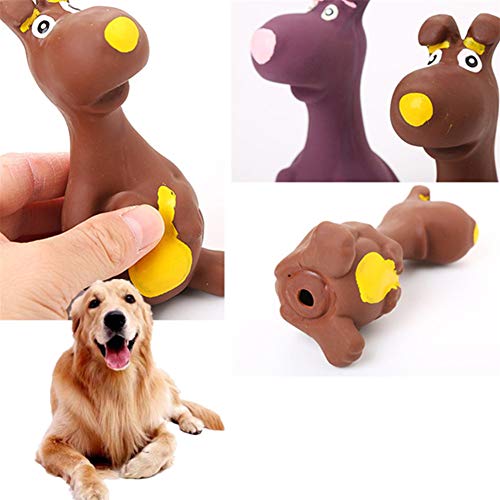 lffopt Juguete para Mascotas Juguetes Sonido Perro Perro chirriante Juguetes duraderos Suministros para Mascotas Dientes de Perro de Juguete Purple