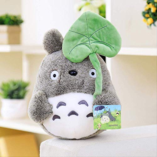 Lindo Muñeco De Peluche Chinchillas De Peluche Suave 30 Cm, Lindo Gato De Juguete para Niños Totoro Y Lotus Leaf