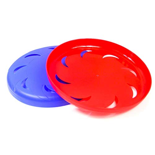 LIPETLI Disco de Perro Juguete de Entrenamiento Plástico Frisbee es Duradero para Perros Pequeños y Medianos,Blue