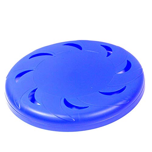 LIPETLI Disco de Perro Juguete de Entrenamiento Plástico Frisbee es Duradero para Perros Pequeños y Medianos,Blue