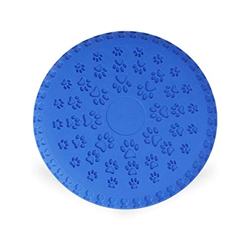 LIPETLI Juguete de Frisbee TPR, Disco de Entrenamiento Deportivo de Goma es Suave y Duradero para Perros Pequeños y Medianos (Colores Aleatorios)