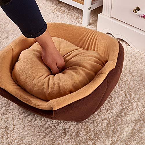 LIUYALE Cama del animal doméstico, perrera nido extraíble y lavable Yurta mascota del gato de casa super suave de algodón del nuevo de Mats Sofá, cálido Camas perro de peluche, for el centro Medio per