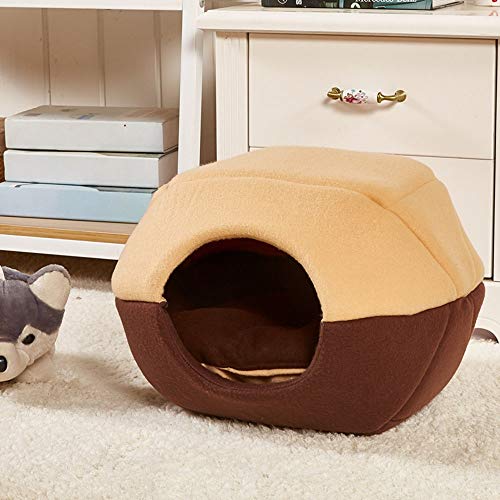 LIUYALE Cama del animal doméstico, perrera nido extraíble y lavable Yurta mascota del gato de casa super suave de algodón del nuevo de Mats Sofá, cálido Camas perro de peluche, for el centro Medio per