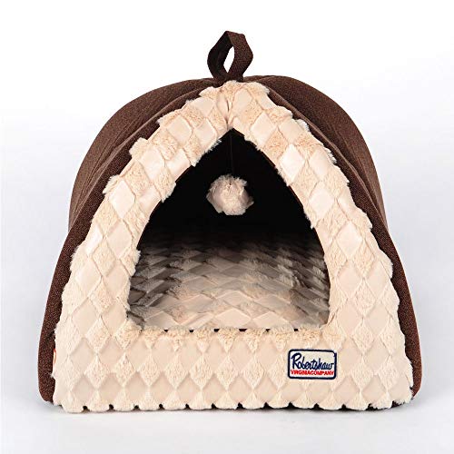 LIUYALE Cama for perros, habitación caliente for mascotas de la perrera Dog House Cat House terciopelo grueso extraíble lavable Bite Nido lienzo mascotas, for Gato y perrito recorrido y acampar Cómodo