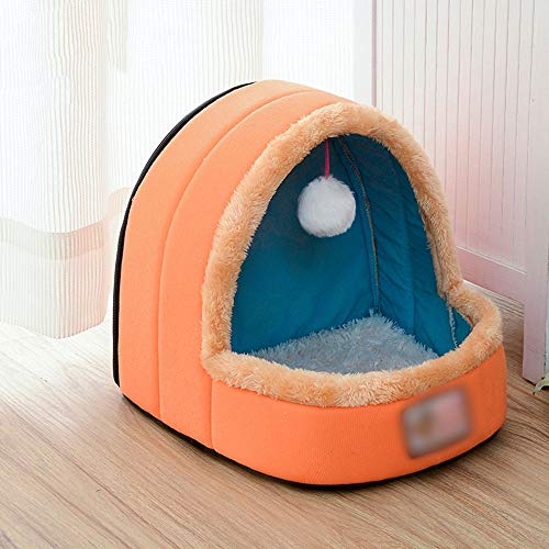 LIUYALE Cama for perros, mascotas de la perrera Estera impermeable antiadherente arena for gatos desmontable y lavable casa del gato de Mongolia Yurt de la litera en forma de gato de la perrera del an