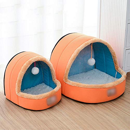 LIUYALE Cama for perros, mascotas de la perrera Estera impermeable antiadherente arena for gatos desmontable y lavable casa del gato de Mongolia Yurt de la litera en forma de gato de la perrera del an