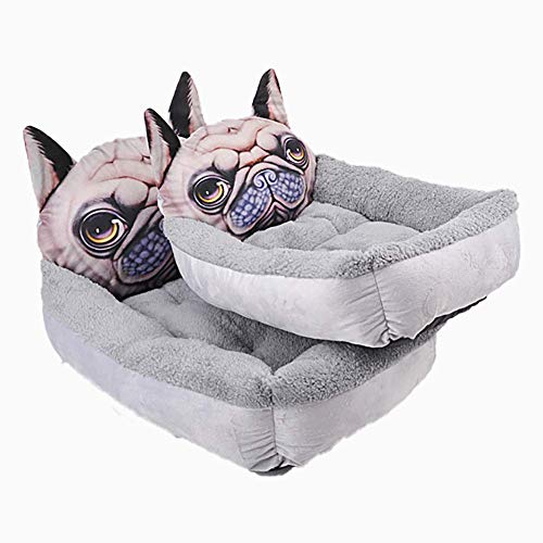 LIYT Cama de Gato Cama Mat Cama del Perro Cama del Perro Perro Perro Caliente de la Felpa Suave Camas litera para Dormir para los pequeños Perros Mascota Gato,50x40cm