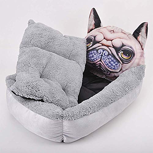 LIYT Cama de Gato Cama Mat Cama del Perro Cama del Perro Perro Perro Caliente de la Felpa Suave Camas litera para Dormir para los pequeños Perros Mascota Gato,50x40cm