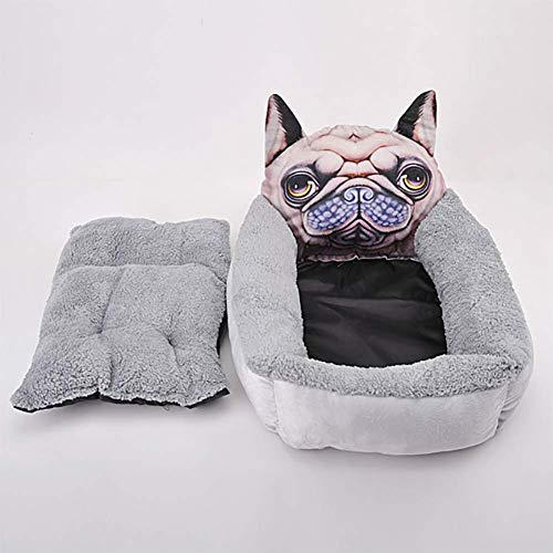 LIYT Cama de Gato Cama Mat Cama del Perro Cama del Perro Perro Perro Caliente de la Felpa Suave Camas litera para Dormir para los pequeños Perros Mascota Gato,50x40cm