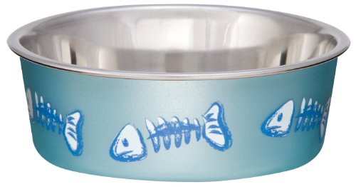 Loving Pets Bowl Skelleton, 240 ml, color azul claro