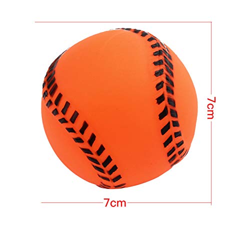 LULUDP Perros morderJuguetes Pelota Piercing Juguete para Perro de Mascota Pelota de Entrenamiento de Sonido Interactivo para Mascotas Baloncesto, softbol, ​​fútbol Tamaño: 7 cm, 10 cm Perro Limpieza