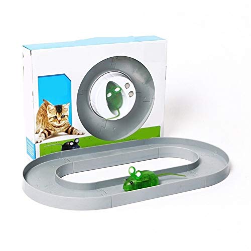 LUOSI Juguetes For Gato Robot Ratón Juguetes con Luz Bionics Juego Ratón Electrónico Gato Juguetes For Mascotas Gato Perros Jugando (Color : Picture Color, Size : 26.5 x 21.5 cm)