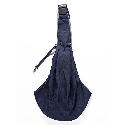 Lwieui Mochila para Mascotas Mascota Perro Azul Real Diagonal Bolsa Transpirable Perro Mascota Mochila Bolsa et portadora Mochila del Perrito de los Mascotas