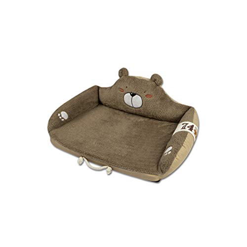 LXMBHDB Cama para Mascotas Camas cómodas para Mascotas,Totalmente extraíble y Lavable Bear's Hug Series Thorn Flower Lamb Paño de Cachemir/Látex Adecuado para Mascotas pequeñas y Medianas