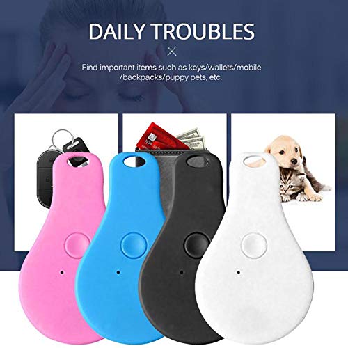 MaiTian Mini Mascota Anti-perdida Dispositivo GPS Localizador Rastreador Collar para Perro Gato en Forma de Gota Bluetooth Tracking Remote