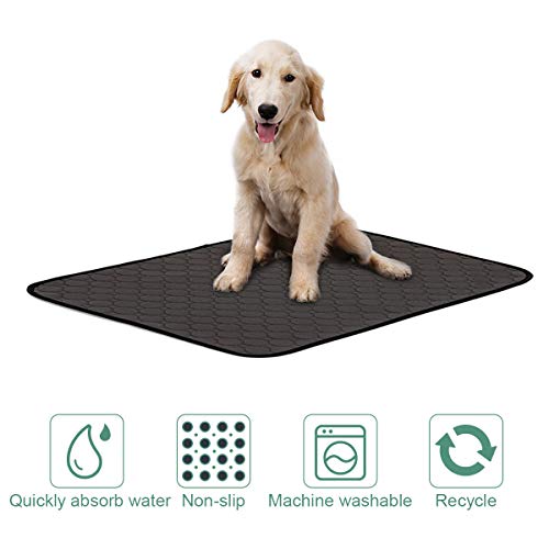 Makerfire Empapadores para Entrenar A Cachorros Súper Absorción Lavable en la Lavadora Reutilizable Impermeable Pañales Perro Empapadores de Entrenamiento (L-100 * 67 CM)