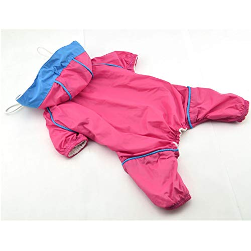 mama stadt Chubasquero Impermeable Transpirable Chaqueta para la Lluvia Ropa con Capucha y Patas para Perros Pequeños