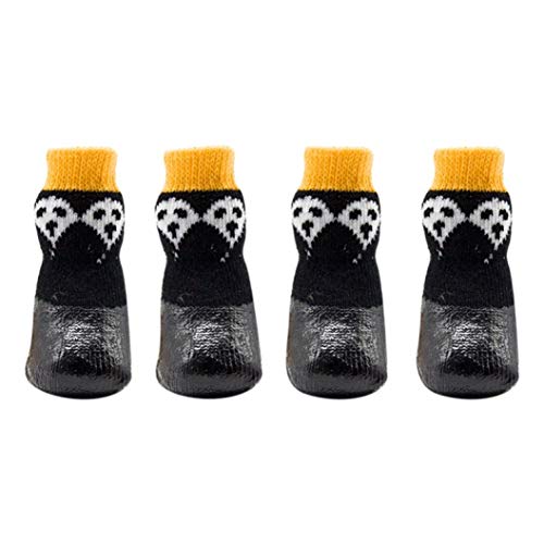 Mascotas Zapatos para Perros Algodón Caucho Impermeable Botas de Nieve Antideslizantes Calzado Calcetín para Mascotas Protector de Pata Suministros para Mascotas 4pcs / Set