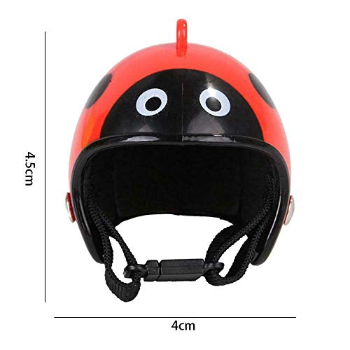 MCLseller Mini Casco de Patito de Pollo, Sombrero de Cabeza de cáscara rígida para Mascotas pequeñas, Gorro de protección de Pollo, No Cero, 4