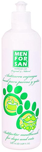 MEN FOR SAN - Antisarro enjuague bucal para perros y gatos, 500 ml