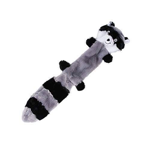 miaomiao Juguete de Peluche Juguete para Perros Zorro Mapache Ardilla Mapache Perro De Juguete Dientes De Peluche Juguete Vocal Olor A Diente Patas con Cremallera