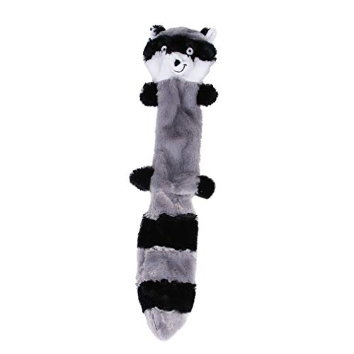 miaomiao Juguete de Peluche Juguete para Perros Zorro Mapache Ardilla Mapache Perro De Juguete Dientes De Peluche Juguete Vocal Olor A Diente Patas con Cremallera