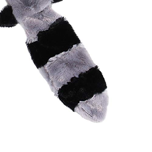 miaomiao Juguete de Peluche Juguete para Perros Zorro Mapache Ardilla Mapache Perro De Juguete Dientes De Peluche Juguete Vocal Olor A Diente Zarpada Patas Delgadas