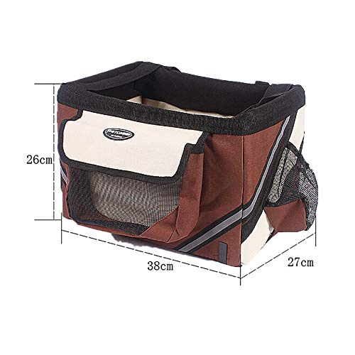 MINI Boutique Cesta de Bicicleta para Perro Gato Cachorro Transportador Cestas para Perros Mascotas Transportador Caja de Bicicleta Desmontable Ciclismo Frontal Goods Carrier, 2#, Talla única