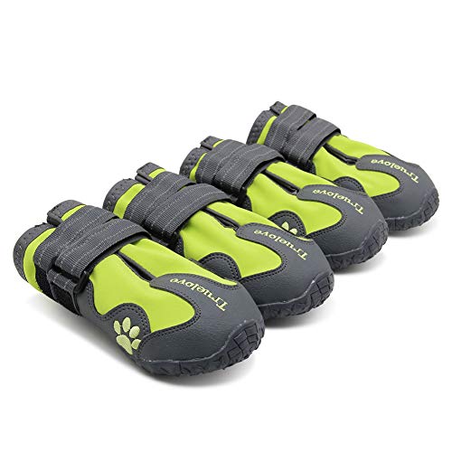 MOKCCI Truelove - Botas impermeables para perro con las mejores correas reflectantes, para perros pequeños, medianos y grandes