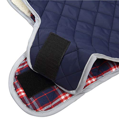 Morezi Chaqueta para Perro, Abrigo de Invierno para Perro con Forro Polar cálido, Impermeable con Bandas Ajustables para Galgos, Langostas y Marionetas