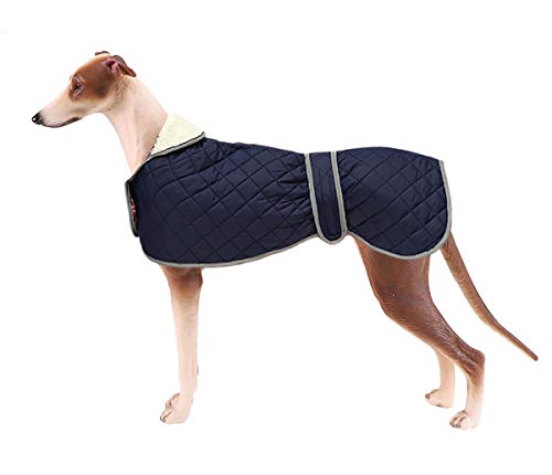 Morezi Chaqueta para Perro, Abrigo de Invierno para Perro con Forro Polar cálido, Impermeable con Bandas Ajustables para Galgos, Langostas y Marionetas