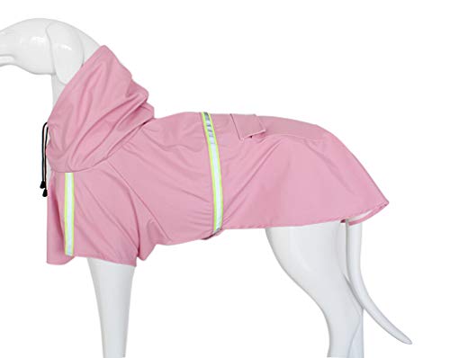 Morezi Chubasquero para Mascotas, Impermeable, Ajustable, Resistente al Viento, Transpirable, para Cachorros, Perros pequeños, medianos y Grandes