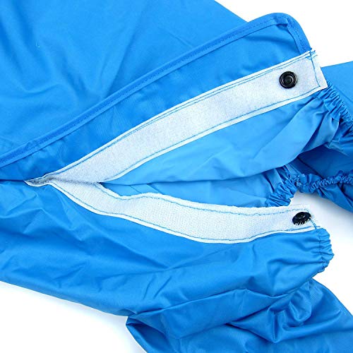 Morezi impermeable perro impermeable con capucha extraíble, chaqueta de nieve resistente al viento, cordón ajustable al aire libre, chaqueta impermeable con capucha y agujero para el cuello.