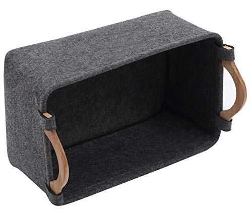 Morezi - Papelera de Fieltro para Perros, 38 x 25 x 18 cm, contenedor portátil de Viaje para Coche, organizar pañales de Mascotas, Juguetes, Correas, Solo Cesta