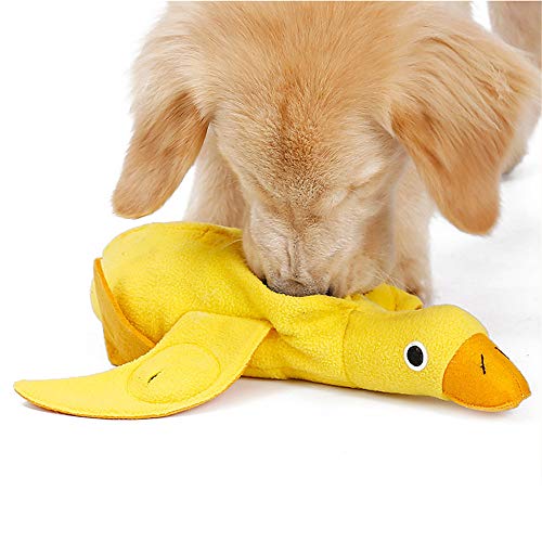 MYYXGS Alimentar a la Estera para Perros - Slow Food Duck - Promover Consejos de forraje Natural - Dog Sound Toy Dog, Lavable a Mano - Adecuado para Cualquier Raza de Perro