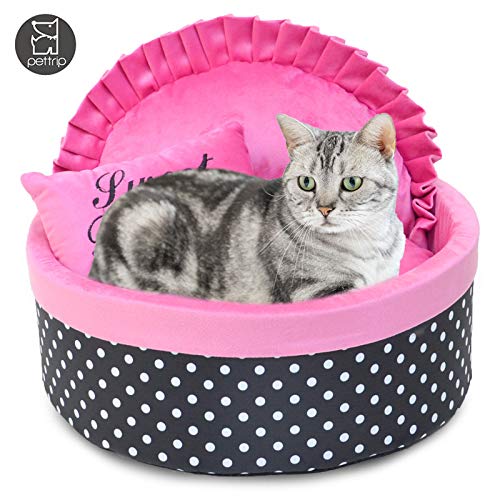 MYYXGS Cama De Gato Nido De Perrito De AlgodóN SúPer Suave, Cama PequeñA para Mascotas Perrera De Peluche Lavable S (40Cm)