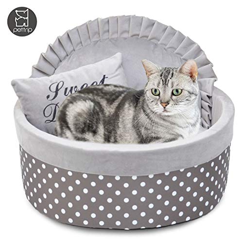 MYYXGS Cama De Gato Nido De Perrito De AlgodóN SúPer Suave, Cama PequeñA para Mascotas Perrera De Peluche Lavable S (40Cm)