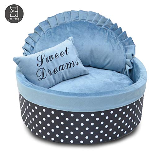 MYYXGS Cama De Gato Nido De Perrito De AlgodóN SúPer Suave, Cama PequeñA para Mascotas Perrera De Peluche Lavable S (40Cm)