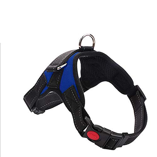 MYYXGS Correa para Perro: Collar de Perro Mediano y Grande Asiento de Respaldo de Pecho Sistema Reflectante Buena ventilación Cómoda Fácil de Desmontar M