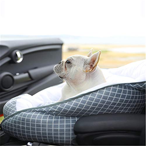 MYYXGS Funda De Asiento De Coche para Perro Perrera para Coche De Perro para Mascotas Fila Delantera PortáTil Almohadilla De ConduccióN A Casa Ley De Cama De Doble Uso Teddy 60 * 50 * 50 Cm