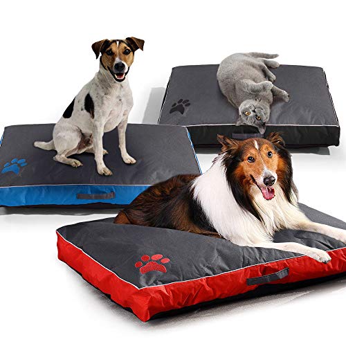 MYYXGS Gran Perrera Cama Grande para Perros ExtraíBle Perrera Perrera Perrera Estera del Perro Impermeable Oxford Mascota Estera XL: 105X65X8Cm