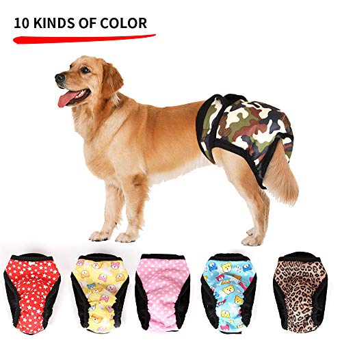 MYYXGS Pantalones FisiolóGicos para Perros Ropa Interior De Seguridad para Perros Ropa Interior Anti-Acoso De Peluche Pantalones FisiolóGicos para Perros