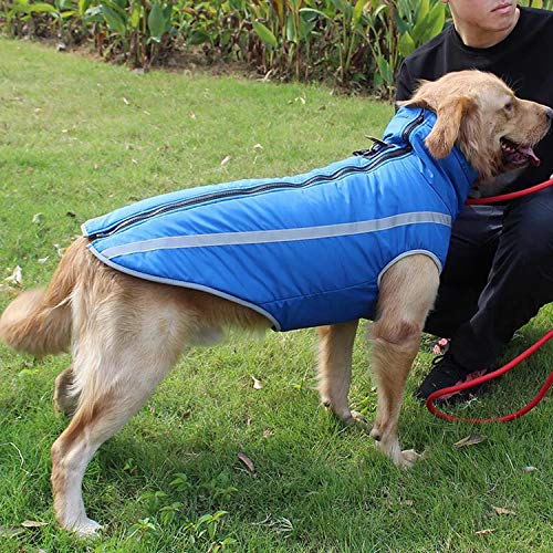 NA Chaleco Chaleco para Perros Talla Grande Abrigo otoño Invierno a Prueba de Viento cálido Ropa para Perros para Perros Ropa Reflectante cúrcuma 5XL