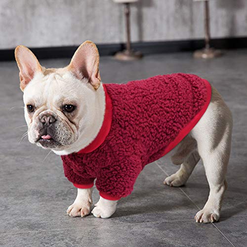 NA Chaqueta de Abrigo de Gato de Perro de Invierno Cachorro de Mascota Chihuahua Ropa de Perro para Perros pequeños medianos Ropa de Bulldog Yorkshire marrón L