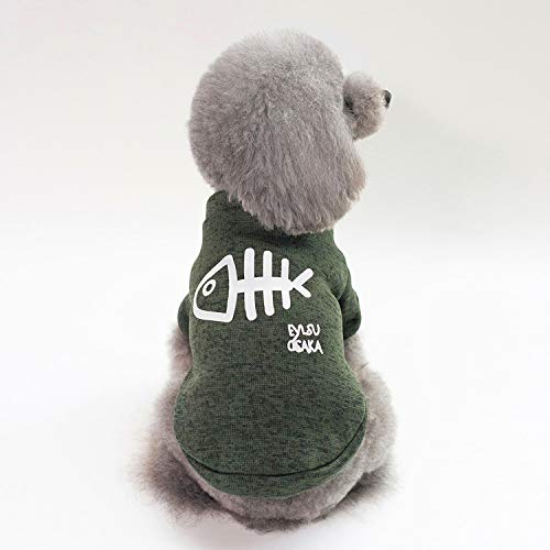 NA Ropa para Perros para Perros Ropa para el Invierno para Productos para Mascotas Chaqueta de Abrigo Ropa para Mascotas Ropa para Perros Chihuahua Verde M