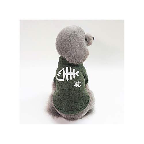 NA Ropa para Perros para Perros Ropa para el Invierno para Productos para Mascotas Chaqueta de Abrigo Ropa para Mascotas Ropa para Perros Chihuahua Verde M