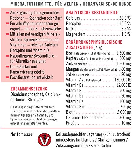 napfcheck Novo Mineral Junior – para Perros – 1000 g