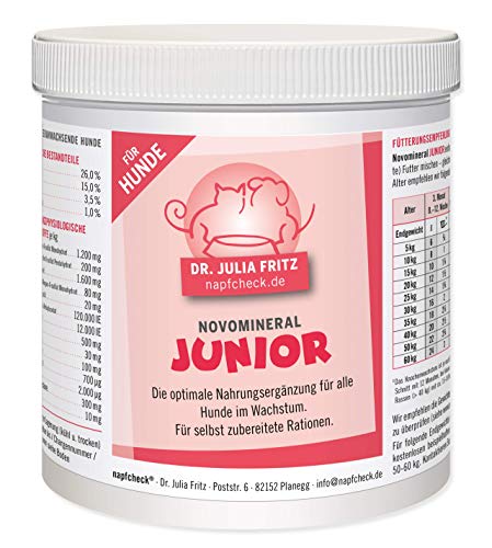 napfcheck Novo Mineral Junior – para Perros – 500 g