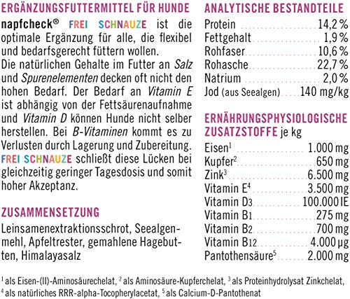 napfcheck Novo Mineral Libre Nariz – para Perros – 150 g